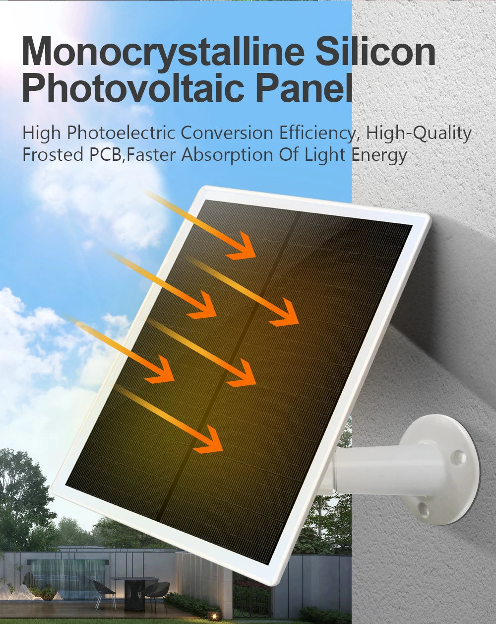 Monocrystalline Silicon Photovoltaic Panel High Photoelectric Conversion Efficiency