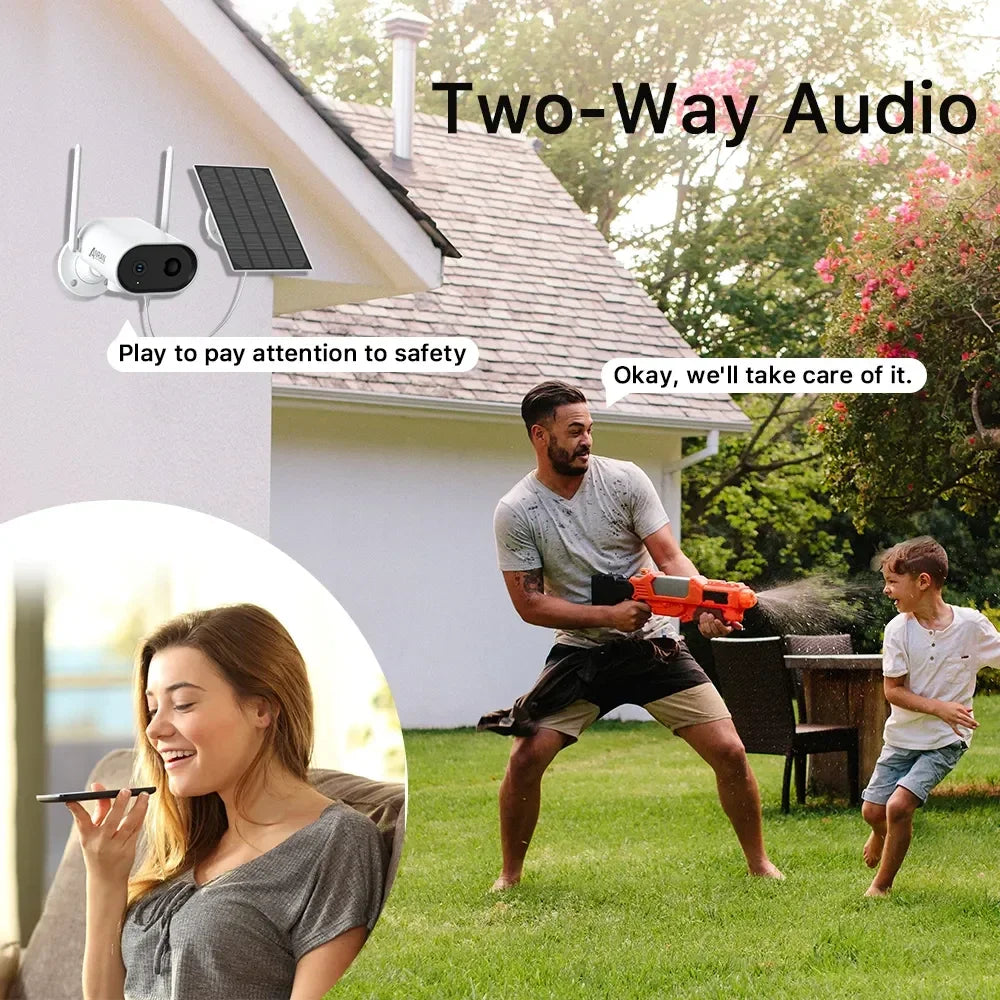 Two-Way Audio to pay attention to safety Okay, we