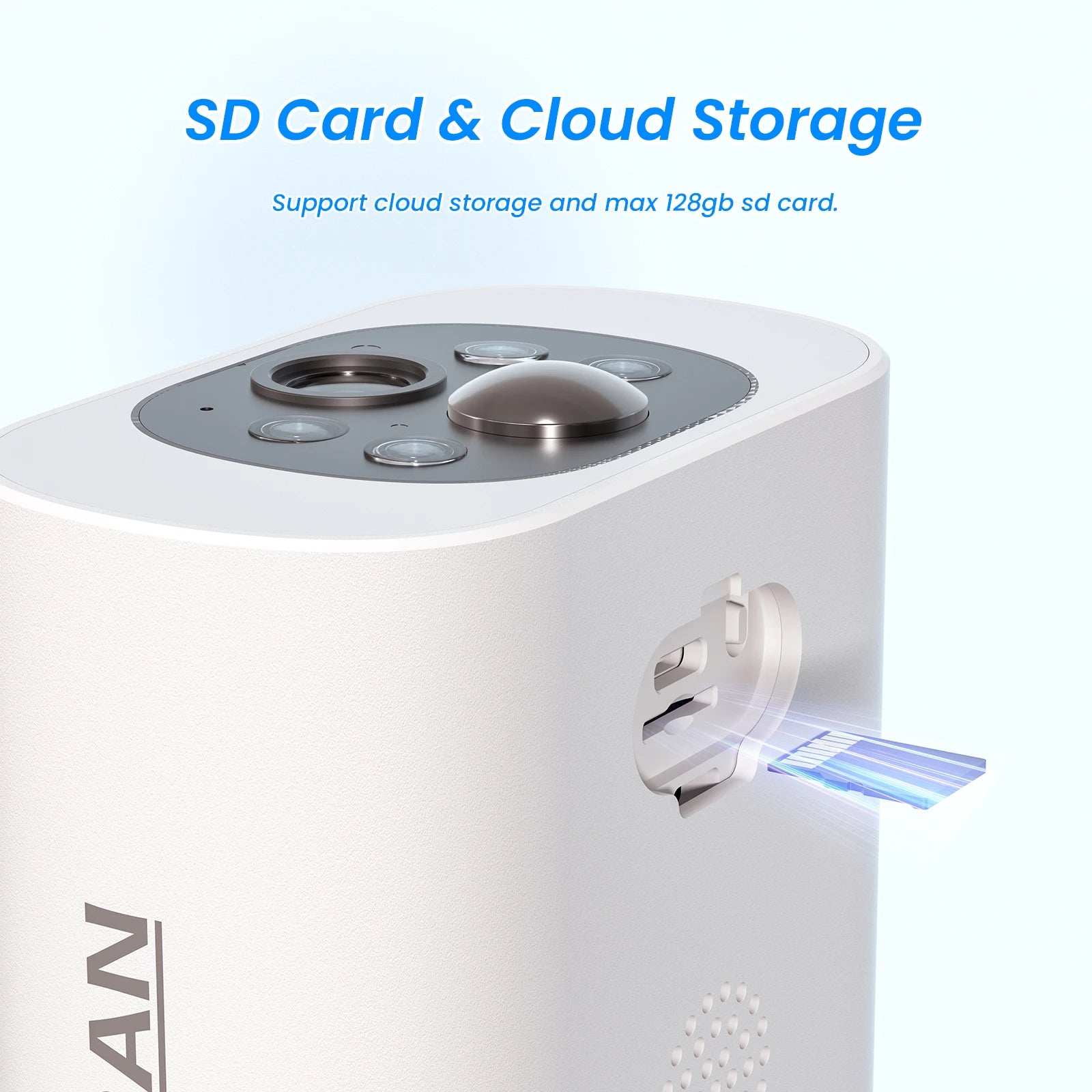 SD Card & Cloud Storage Support cloud storage and max 128g