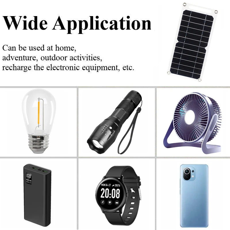 30W Foldable Solar Panel, wide Application Can be used at home; adventure, outdoor activities, recharge