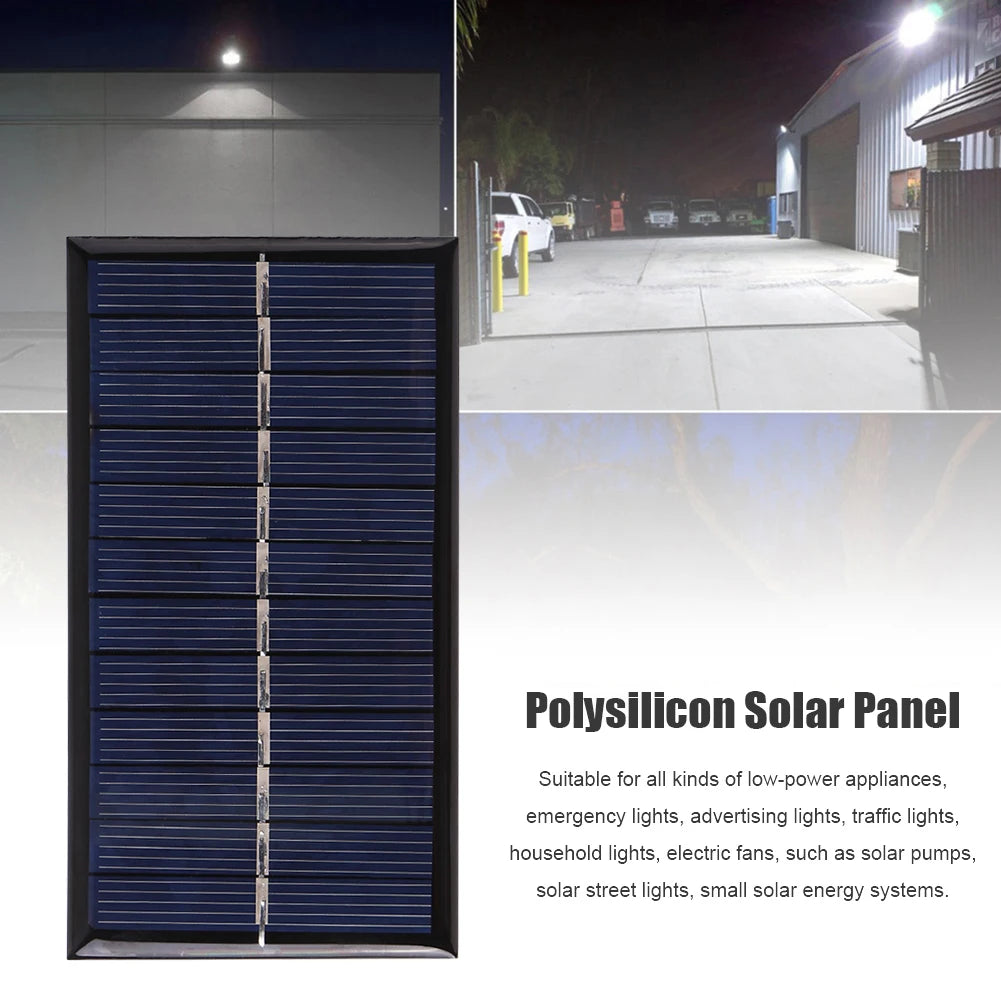 1W 6V Portable Mini Solar Panel, Polysilicon Solar Panel Suitable for all kinds of low-power