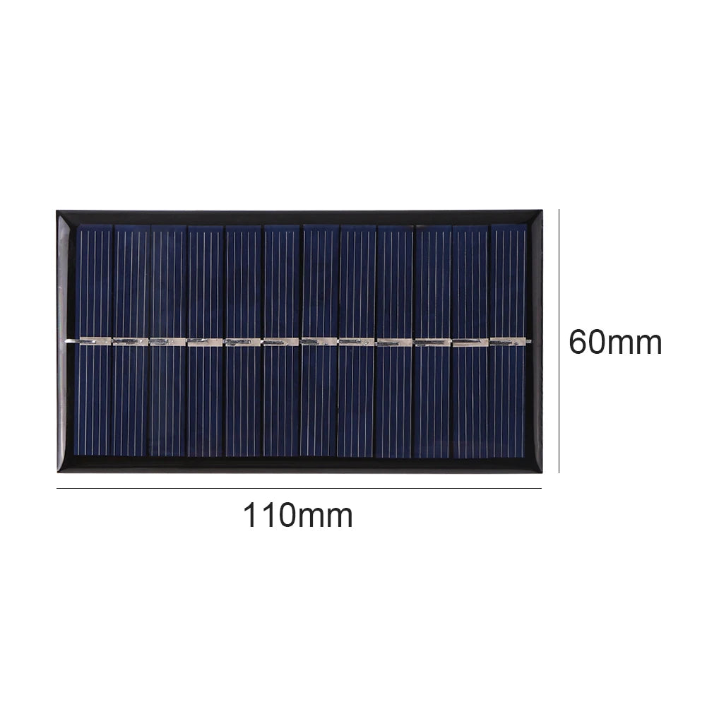 1W 6V Portable Mini Solar Panel, a minor deviation in measurements might occur due to manual s