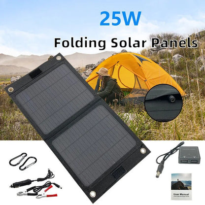 25W 18V Foldable Solar Panel, 25W Folding Solar Panels Op Uaer Hanua