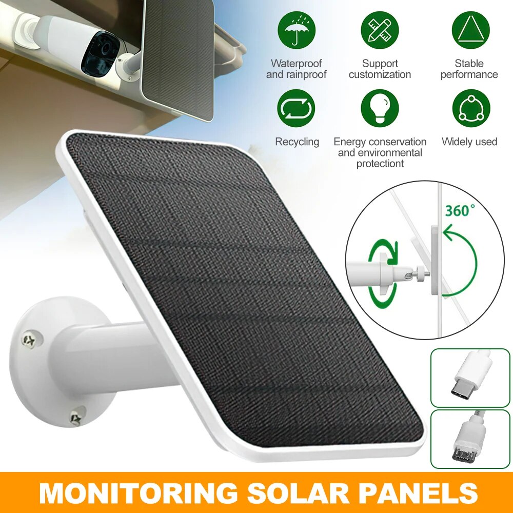 eufy 4W Solar Panel, Waterproof Support Stable and rainproof customization performance Recycling Energy conservation Widely used environmental protectiont