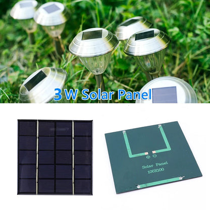 3W 5V Portable Solar Panel, 3W Solar Panell Panel Solar 1OOXI