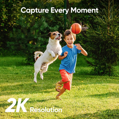 eufy C210 2K Solar Security Camera, Capture Every Moment 2K Resolu