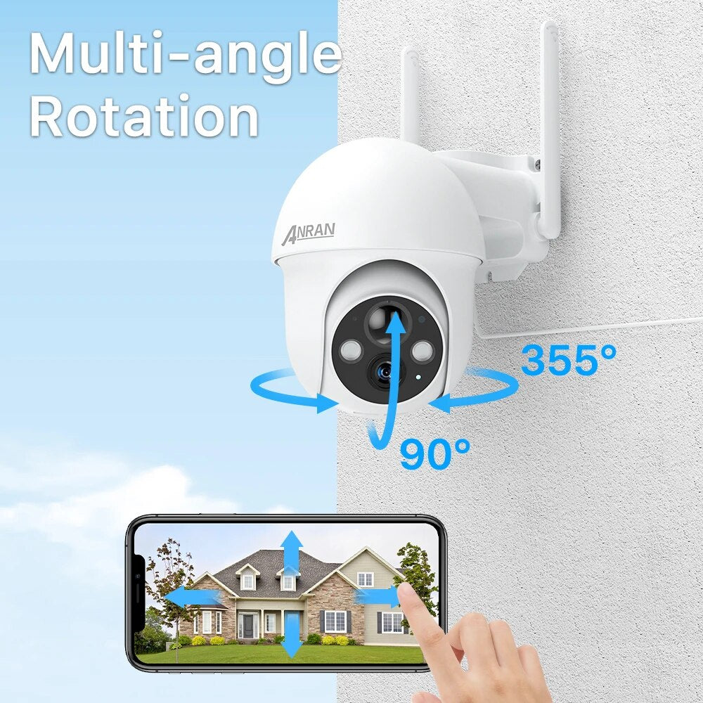 ANRAN Q1 Max 5MP Solar Camera, Multi-angle Rotation 3550 90 AN