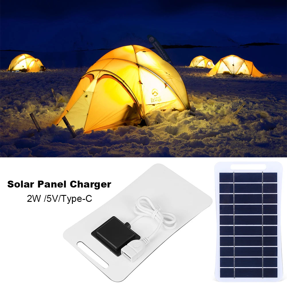 2W 5V Portable Solar Panel, Solar Panel Charger 2W ISVIType-