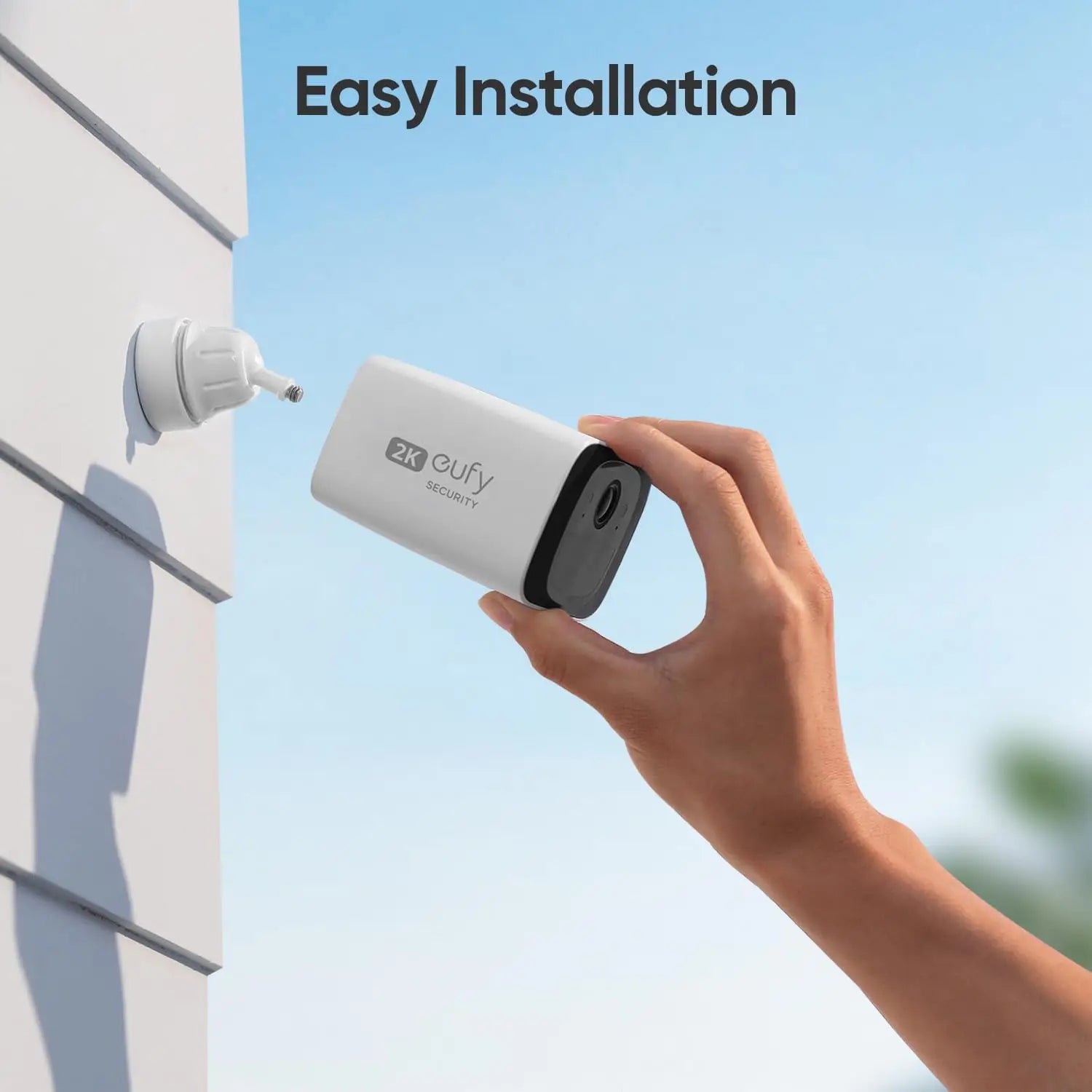 eufy C210 2K Solar Security Camera, Easy Installation 2K Gufy secuRi