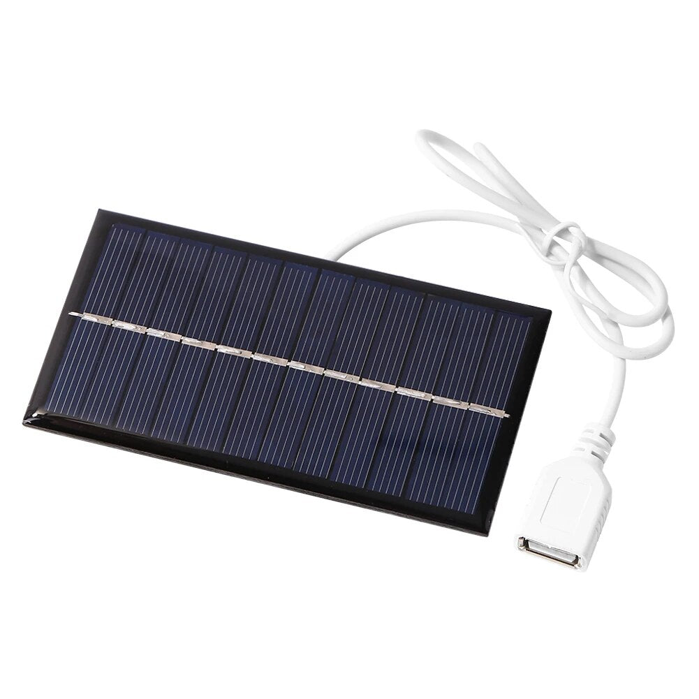 1W 6V Portable Mini Solar Panel -  Polysilicon Solar Power Bank Fan Cell Chargers for Phone