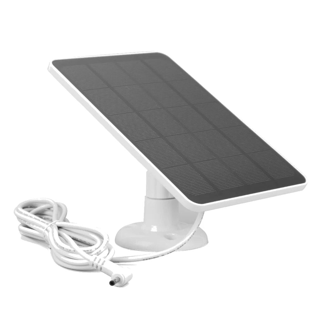 4W Solar Panel For Security Camera - Solar Panel Charger with 3-meter Charging Wire Wall Mount Bracket for Ring Spotlight Camera