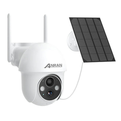 ANRAN Q3 Max 2.5K 5MP Solar Security Camera - 2592*1944 360° View PIR Color Night Vision 2.4G WiFi Outdoor 5200mAh Solar Panel Camera