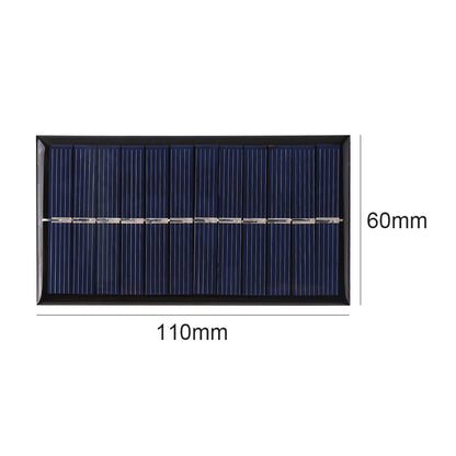 1W 6V Portable Mini Solar Panel -  Polysilicon Solar Power Bank Fan Cell Chargers for Phone