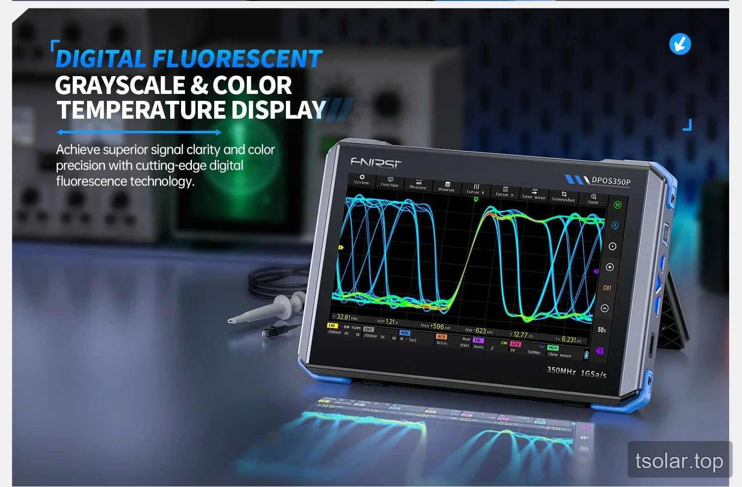 DPOS350P digital fluorescence display modes