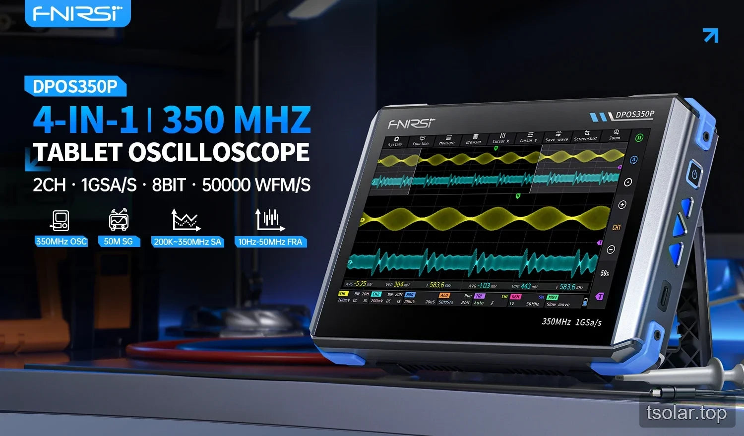 FNIRSI DPOS350P four-in-one tablet test instrument