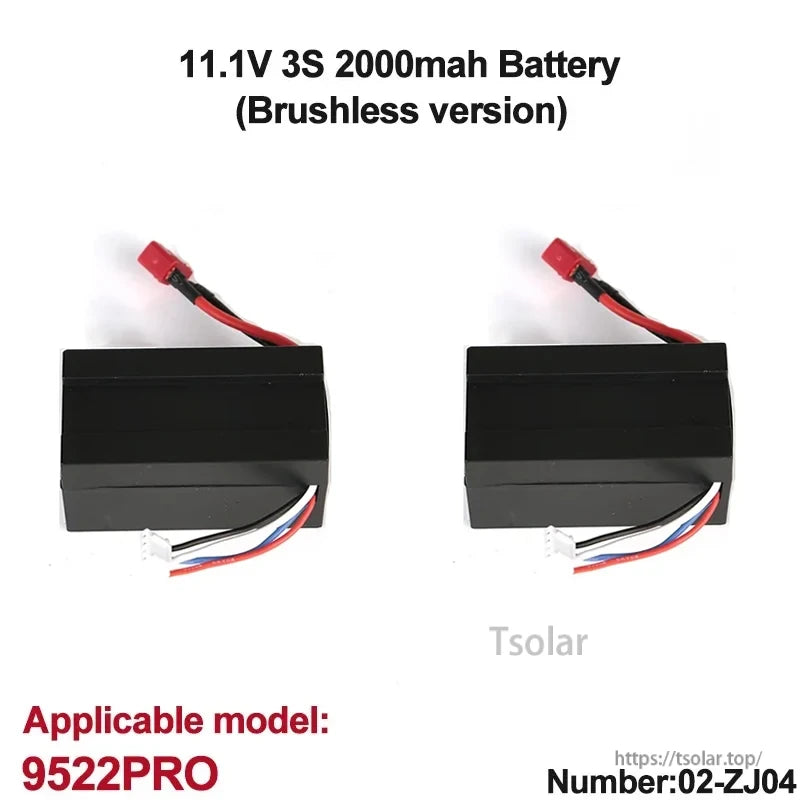 GANGBIBAO Lipo Battery, 11.1V 3S 2000mAh Battery for 9522PRO Model
