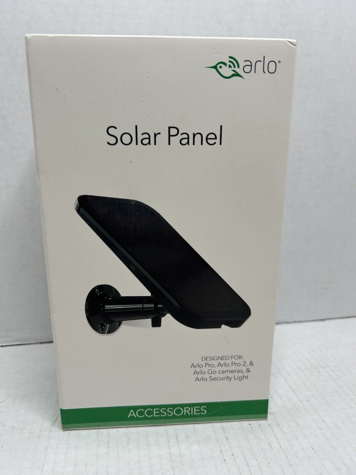 High-efficiency Arlo VMA4600 solar panel for home energy production and off-grid applications.