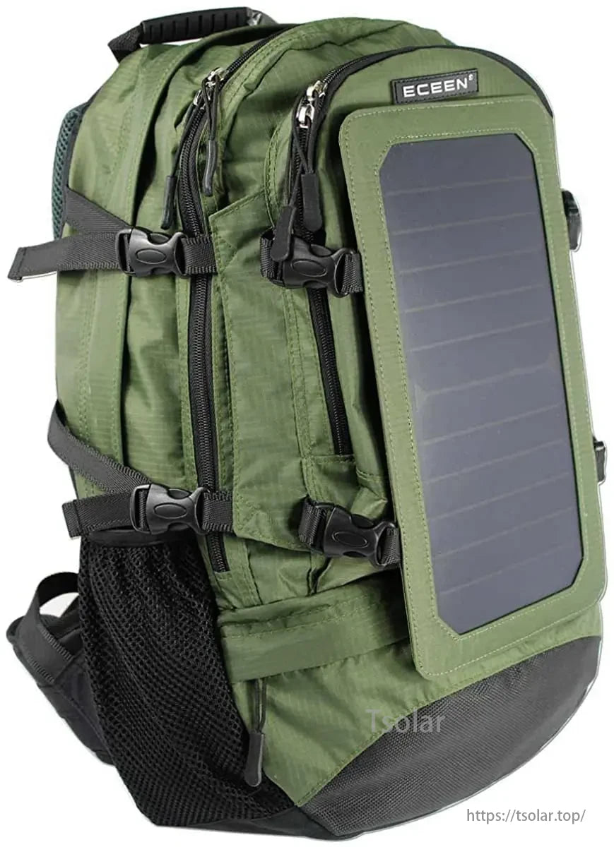 Solar Hiking Backpack, You can safely store your laptop, laptop or tablet in a 17-inch laptop bag.