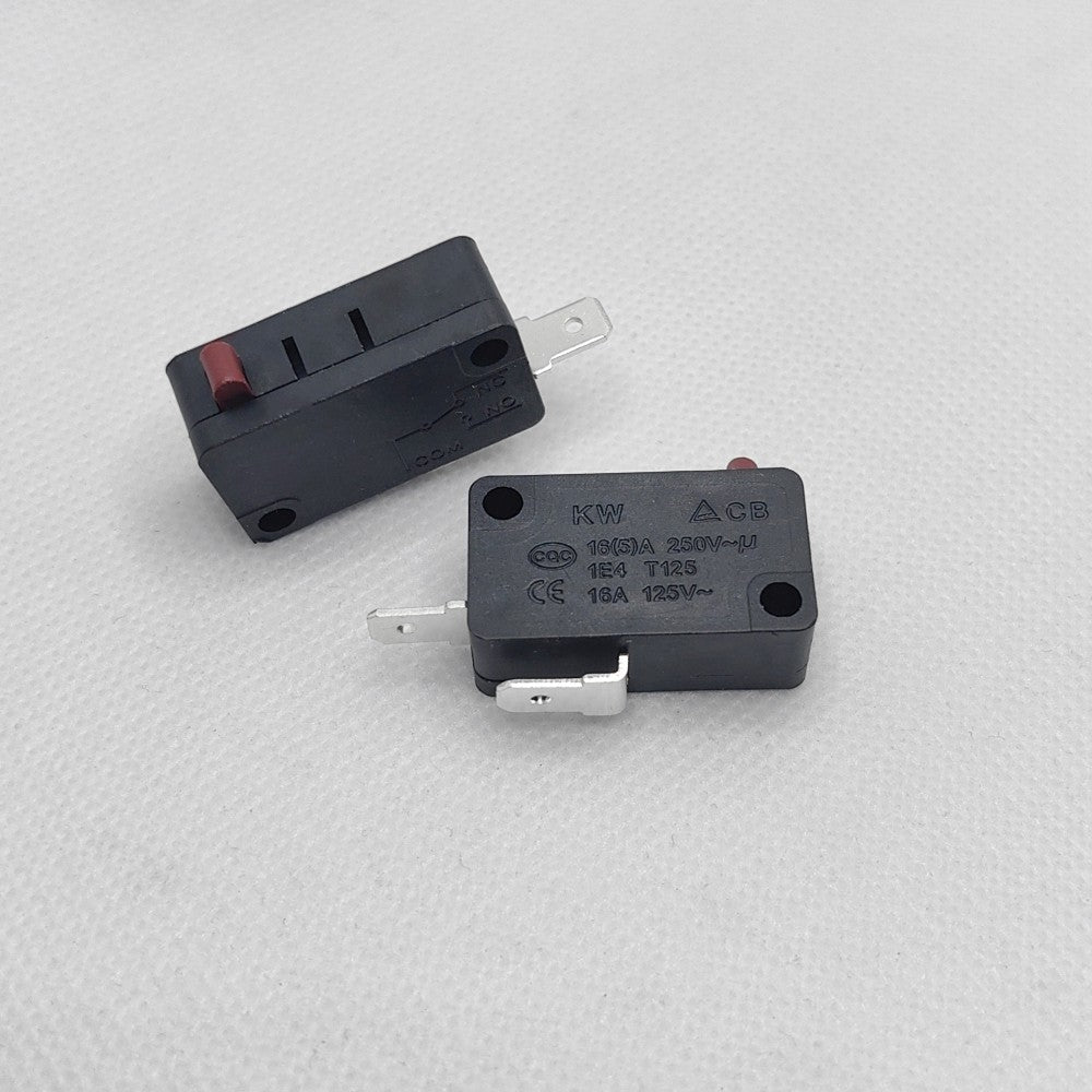 KW7-0 microswitch exterior views; pack quantity is selected separately