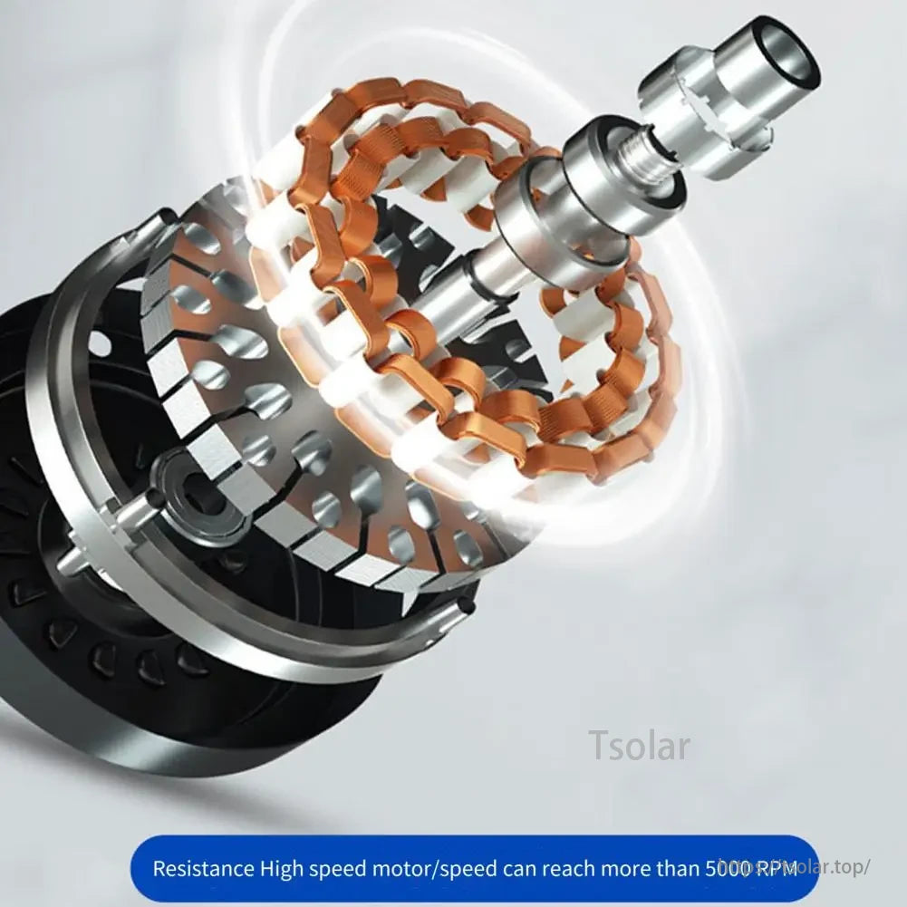 Unisex Solar Fan Sun Hat, Resistance high-speed motor reaches over 5000 RPM for efficient performance.